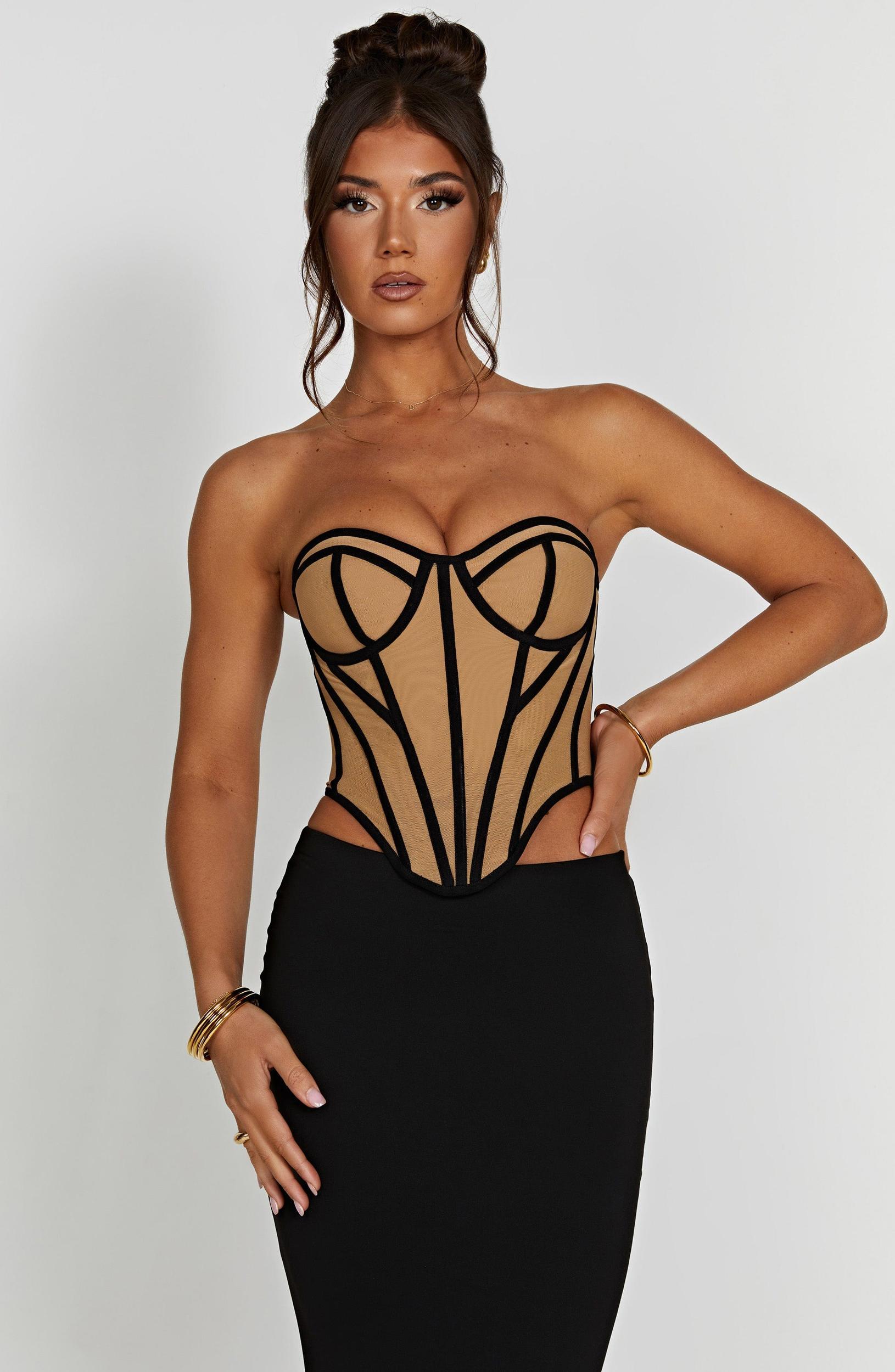 Santanna Corset - Ivory/Nude Product Image