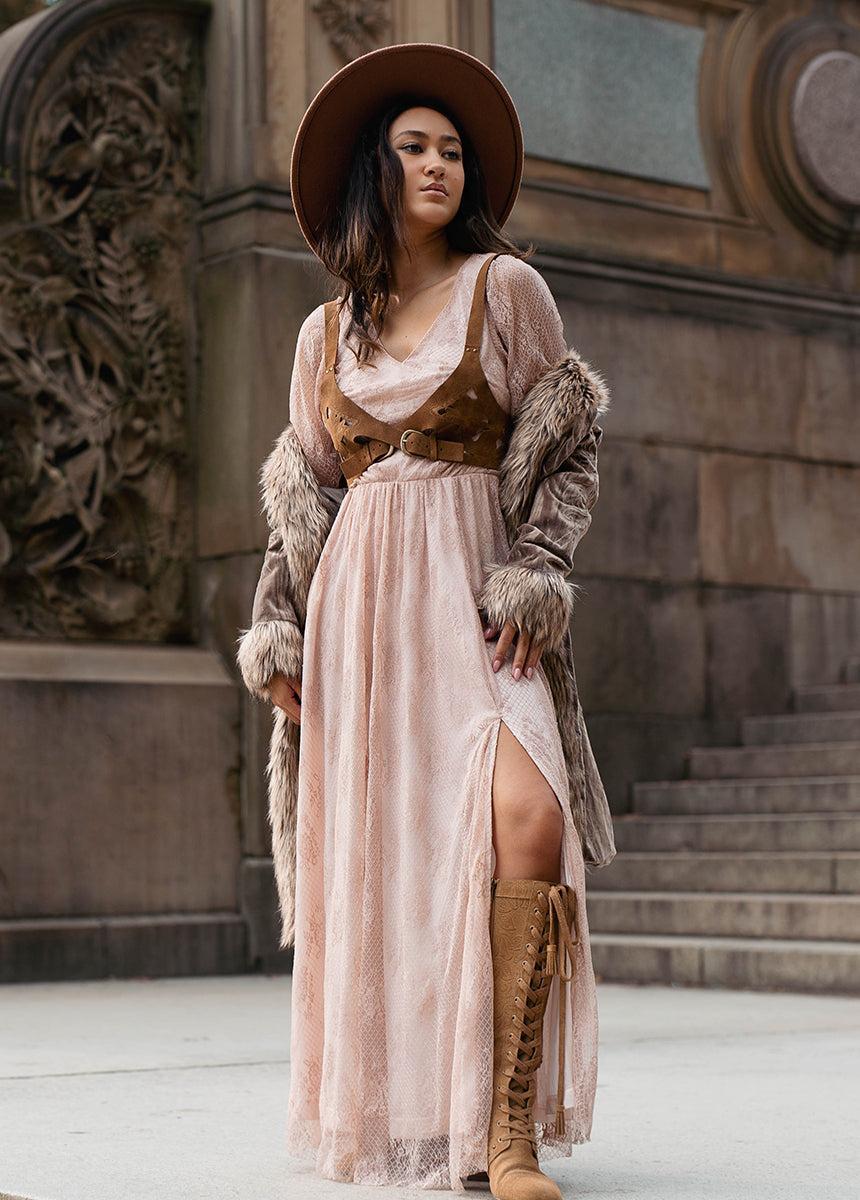 Haley Dress in Nude Pink Female Product Image