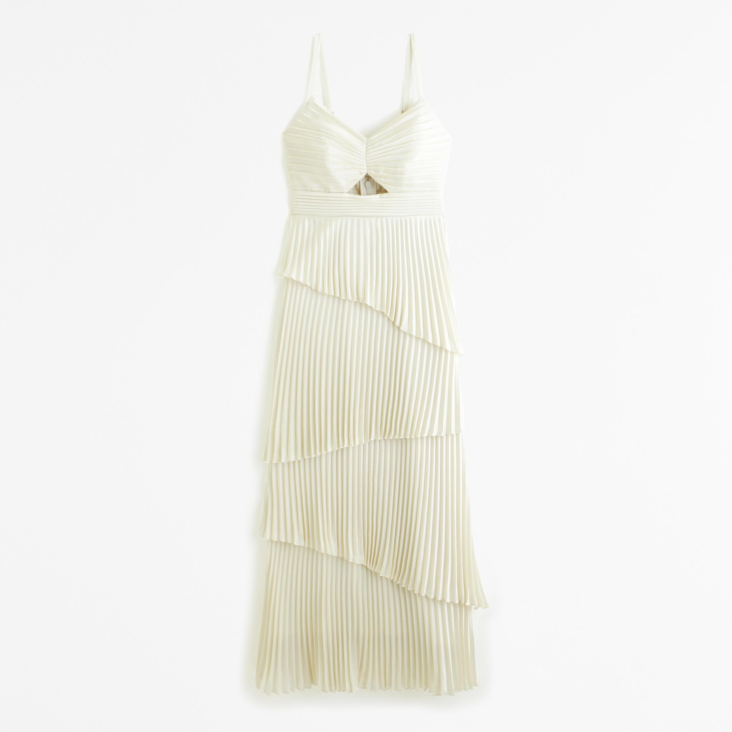 The A&F Giselle Pleated Tiered Maxi Dress Product Image