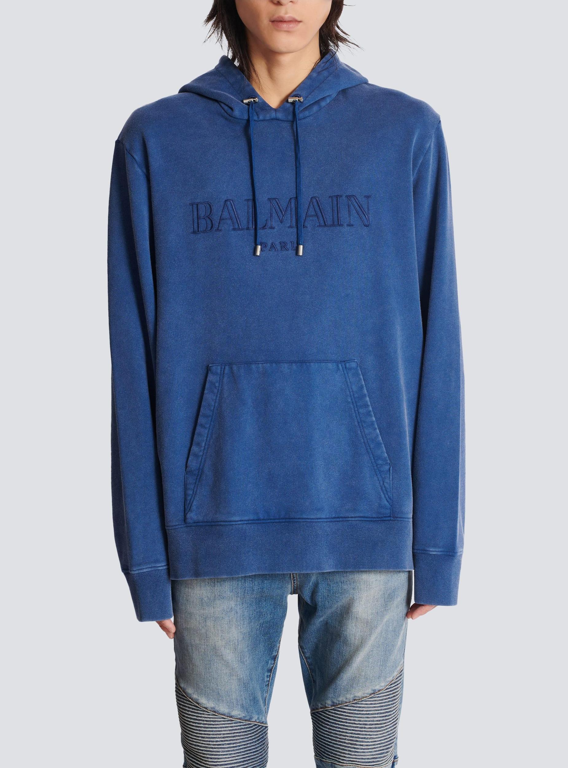 Vintage Balmain embroidered hoodie Product Image