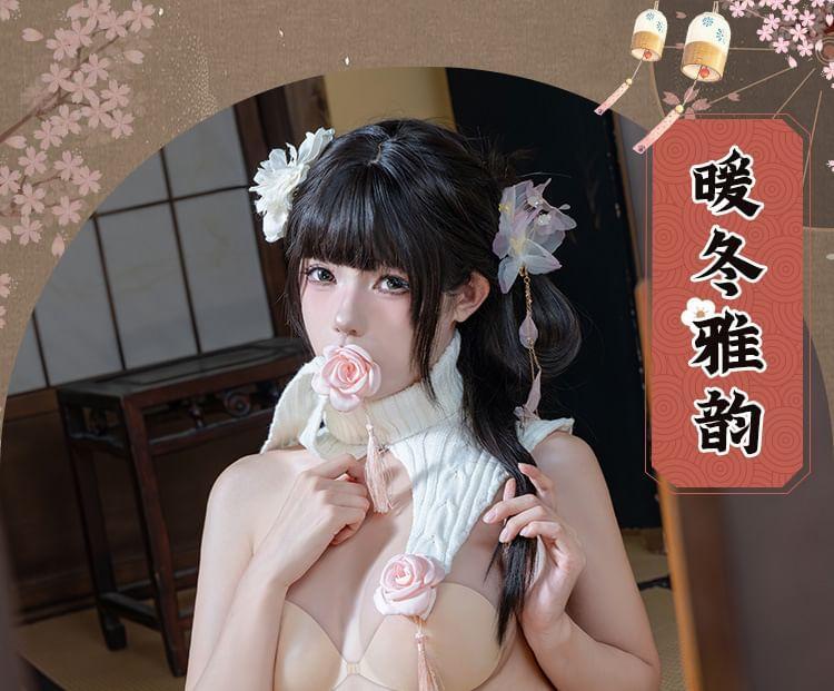 Knit Lingerie Costume Set Product Image