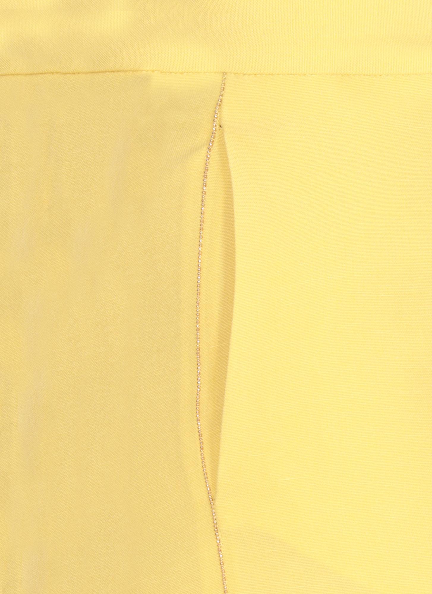 FABIANA FILIPPI Regular Fit Cropped Trousers In Yellow Product Image