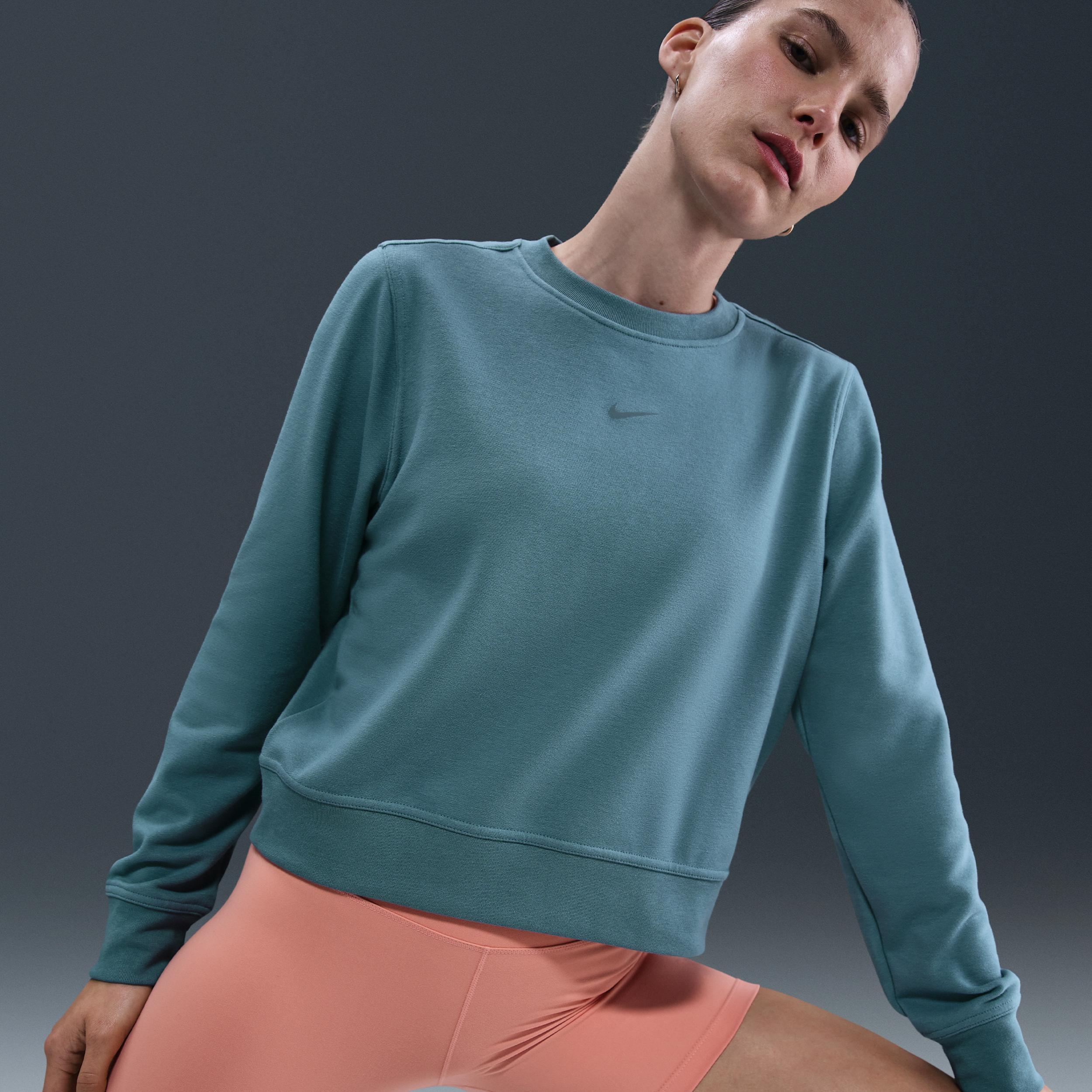 Nike Women's Dri-FIT One Crew-Neck French Terry Sweatshirt Product Image