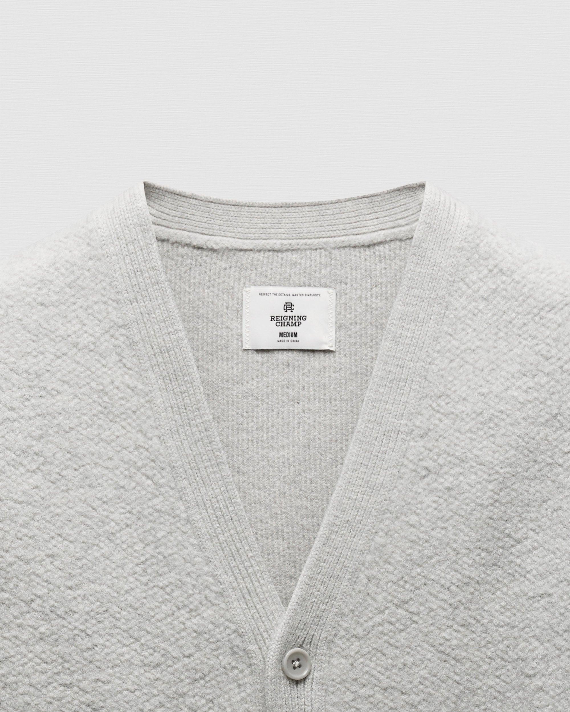 Textured Boucle Turf Cardigan Male Product Image