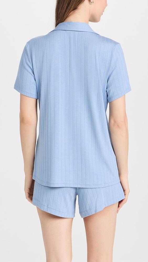 Eberjey Gisele Rib Relaxed Short PJ Set | Shopbop Product Image
