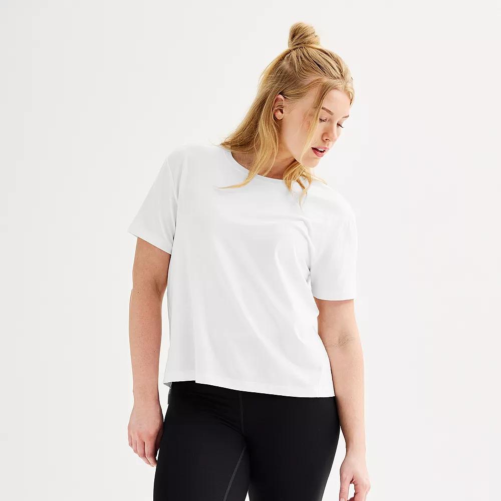 Women's FLX Easy Restore Short Sleeve Crewneck Tee, Size: Large, Modern White Product Image