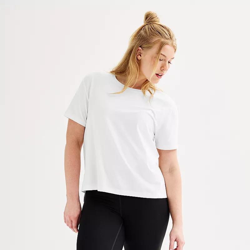Women's FLX Easy Restore Short Sleeve Crewneck Tee, Size: Large, Modern White Product Image