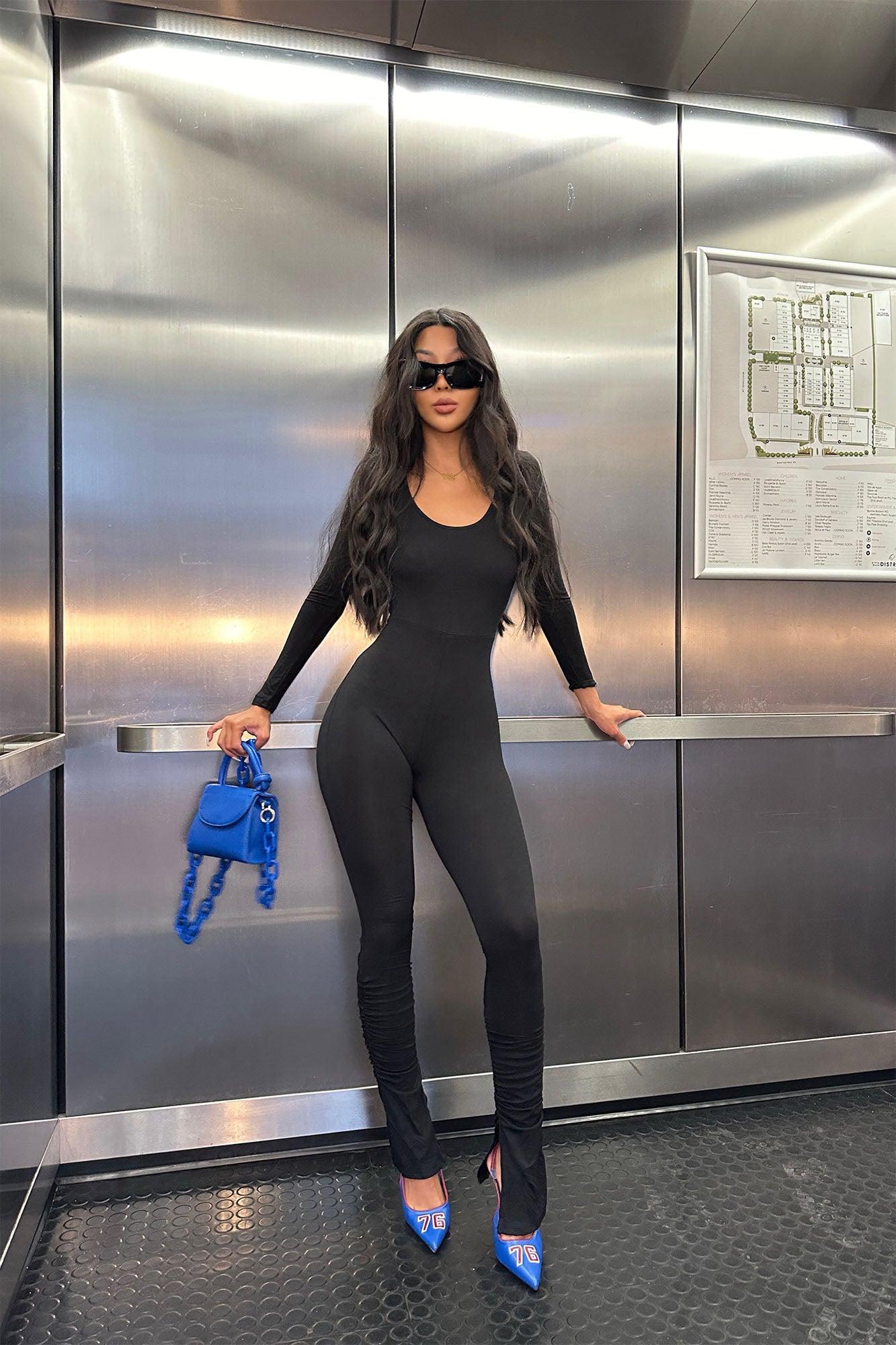 Slay All Day Jumpsuit - Black Product Image