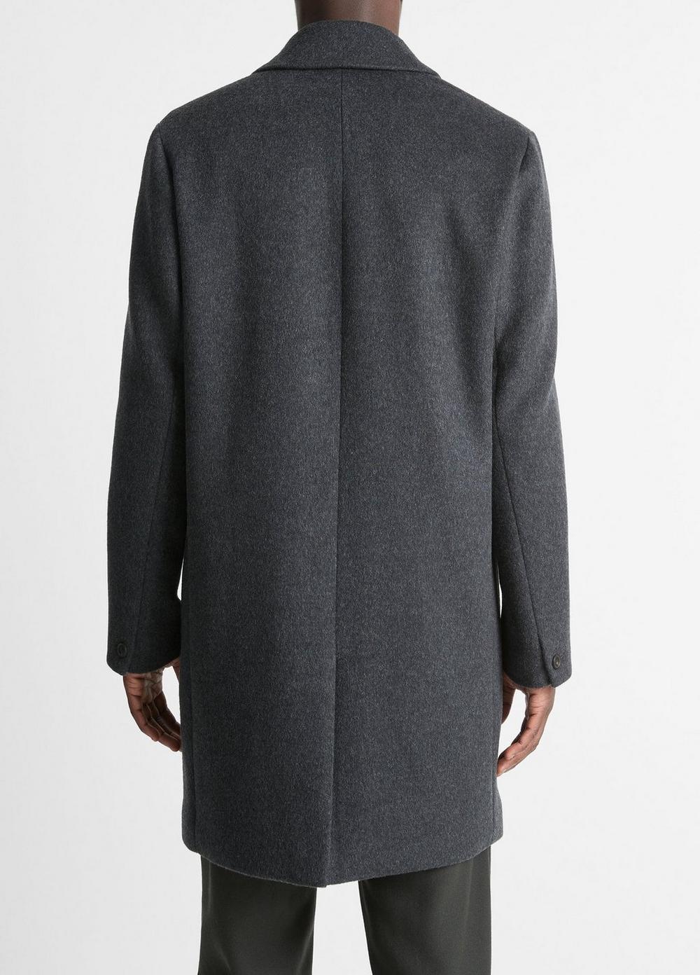 Mens Classic Italian Wool-Blend Coat, Coastal Blue, Size XL Vince Product Image