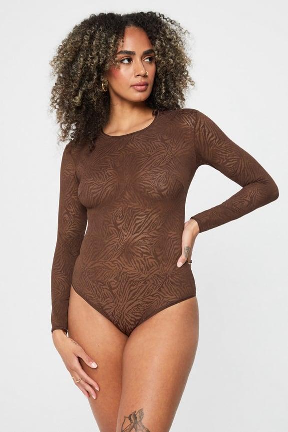 Hot Mesh Long Sleeve Bodysuit Product Image