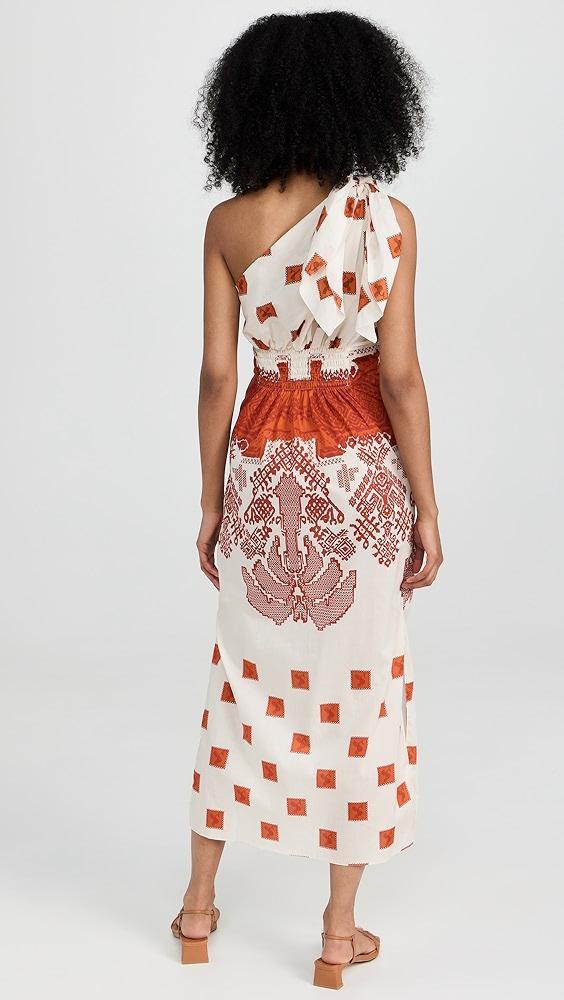 Johanna Ortiz Andean Ecru Ruby Moon Goddess Ankle Dress | Shopbop Product Image