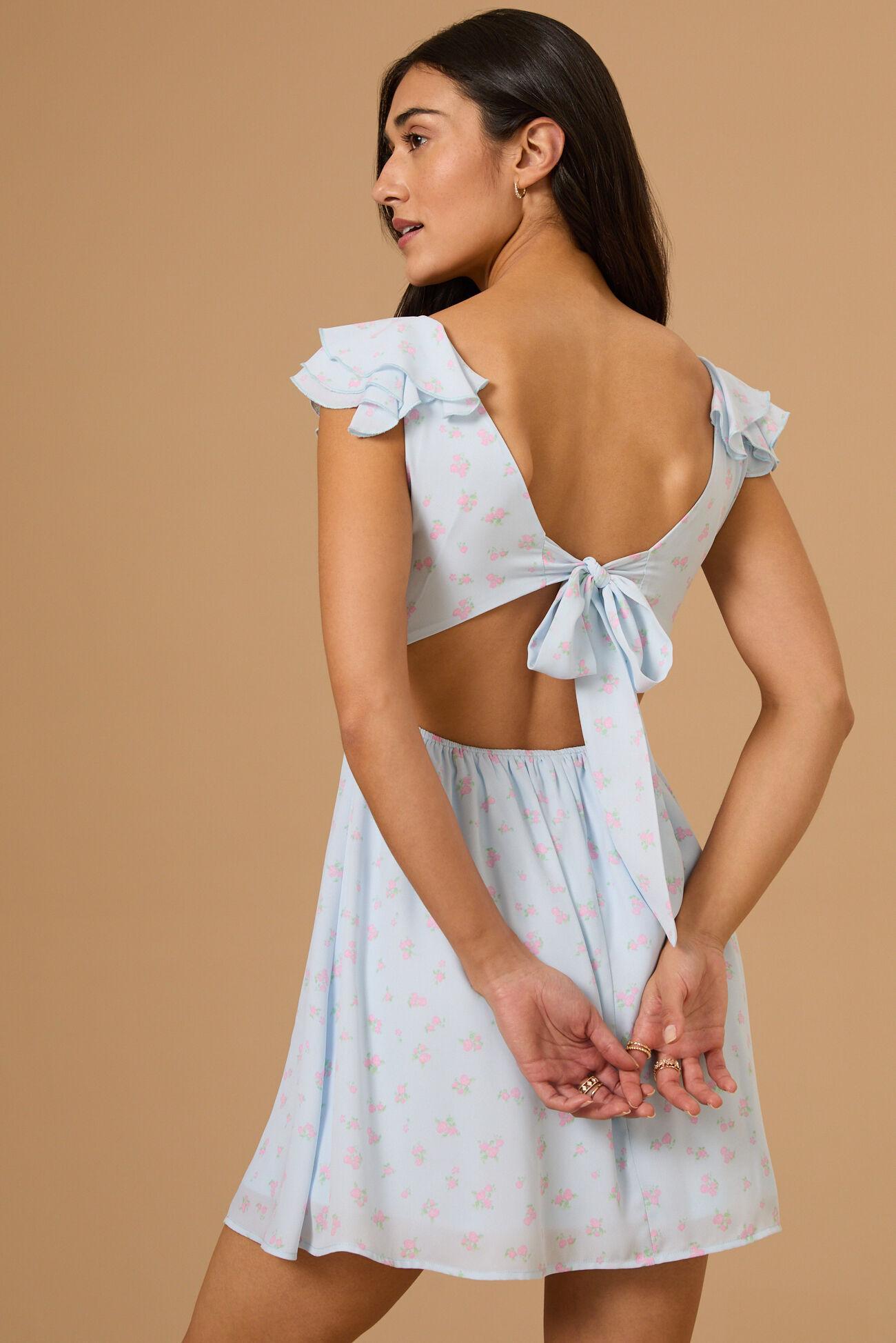 Evangeline Floral Mini Dress Product Image