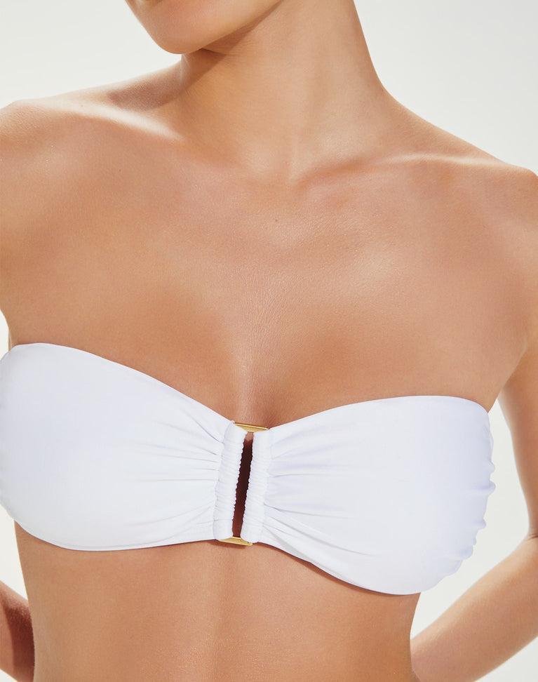 Square Bandeau Top - White Product Image
