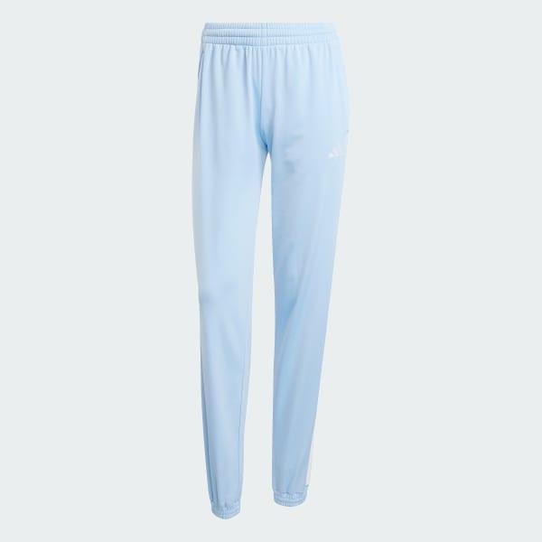 Women's adidas Tricot 3-Stripes Track Pants, Size: Small, Blue White Product Image