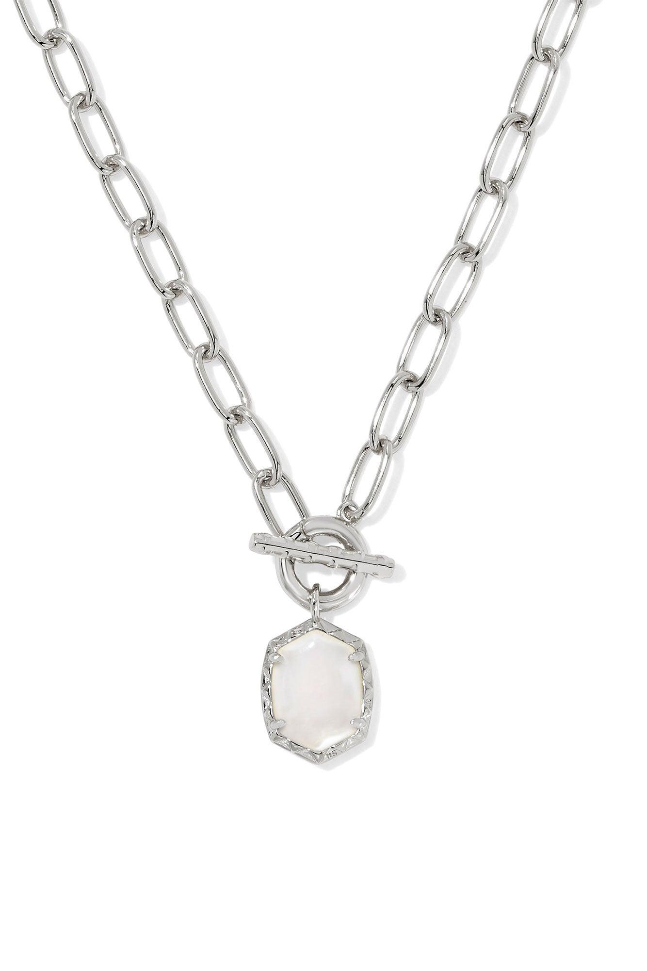 Daphne Convertible Link and Chain Necklace Ivory Mother-of-Pearl Product Image