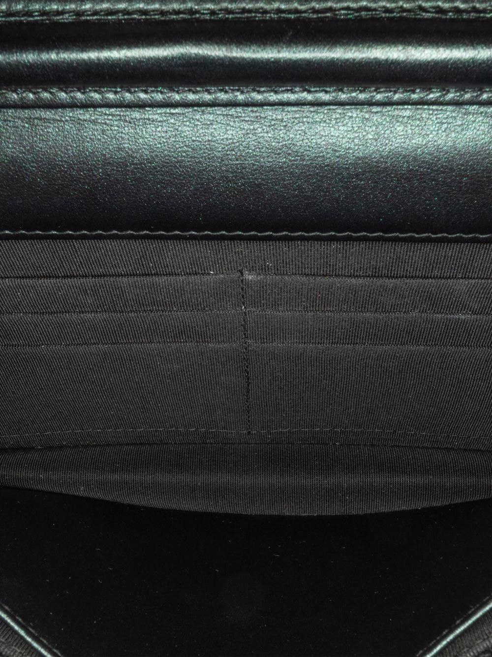 2018 CC Chevron Quilted Crumpled Calfskin Wallet On Chain crossbody bag Product Image