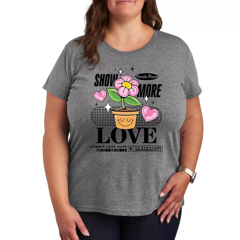 Plus Show More Love Graphic Tee, Womens Product Image