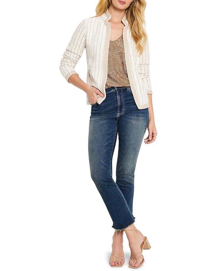 Mix Trim Knit Jacket Product Image