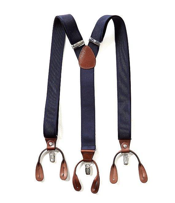 Roundtree & Yorke Big & Tall Solid Suspenders Product Image