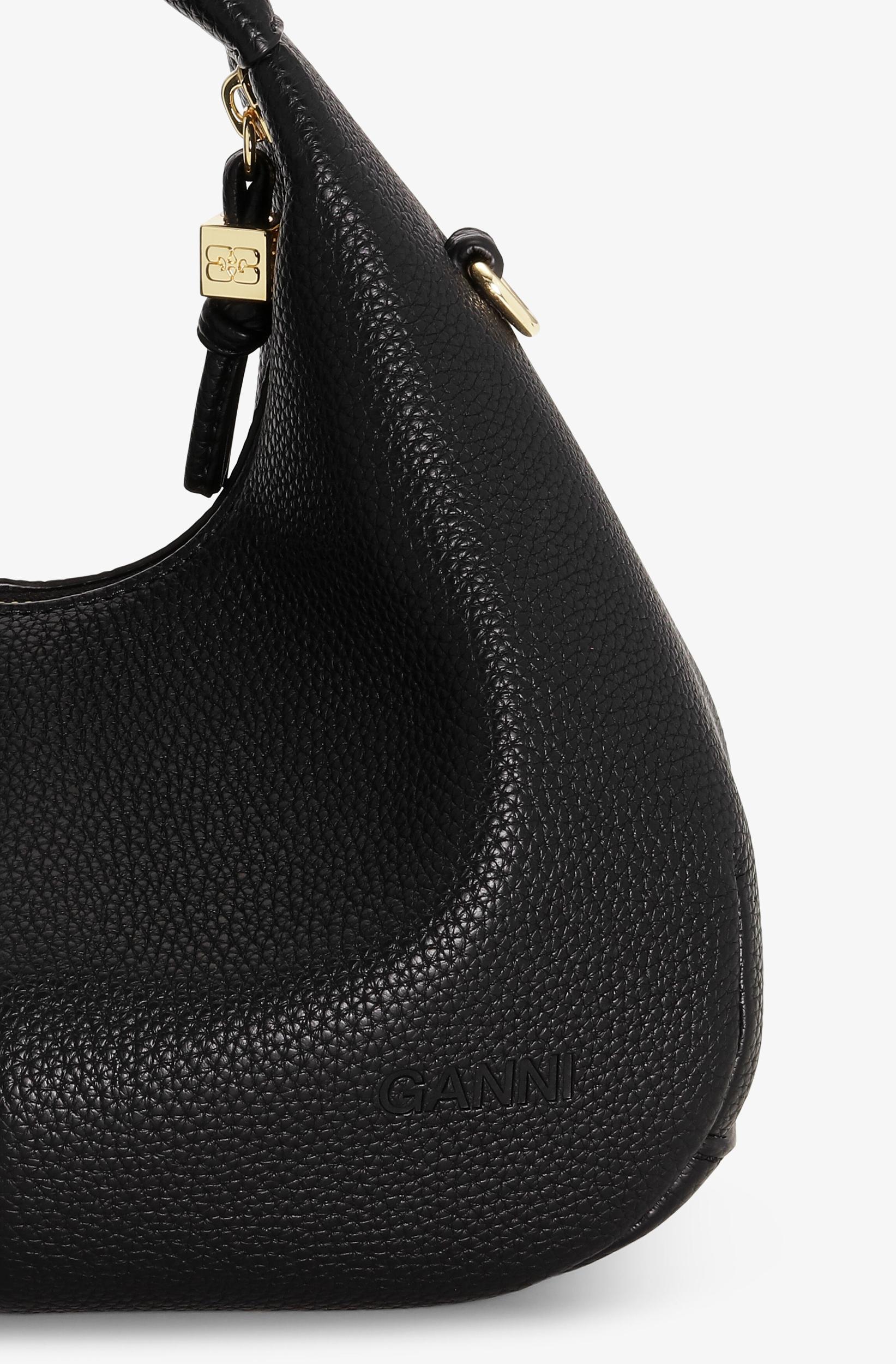 Black Mini Hobo Bag Product Image