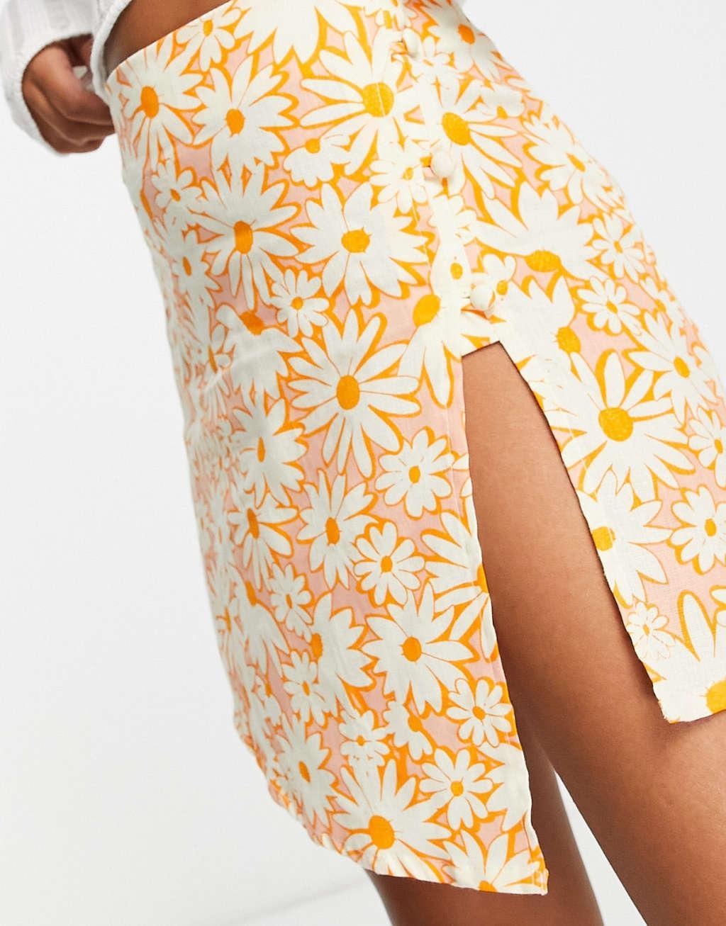 Reclaimed Vintage cross over mini skirt Product Image