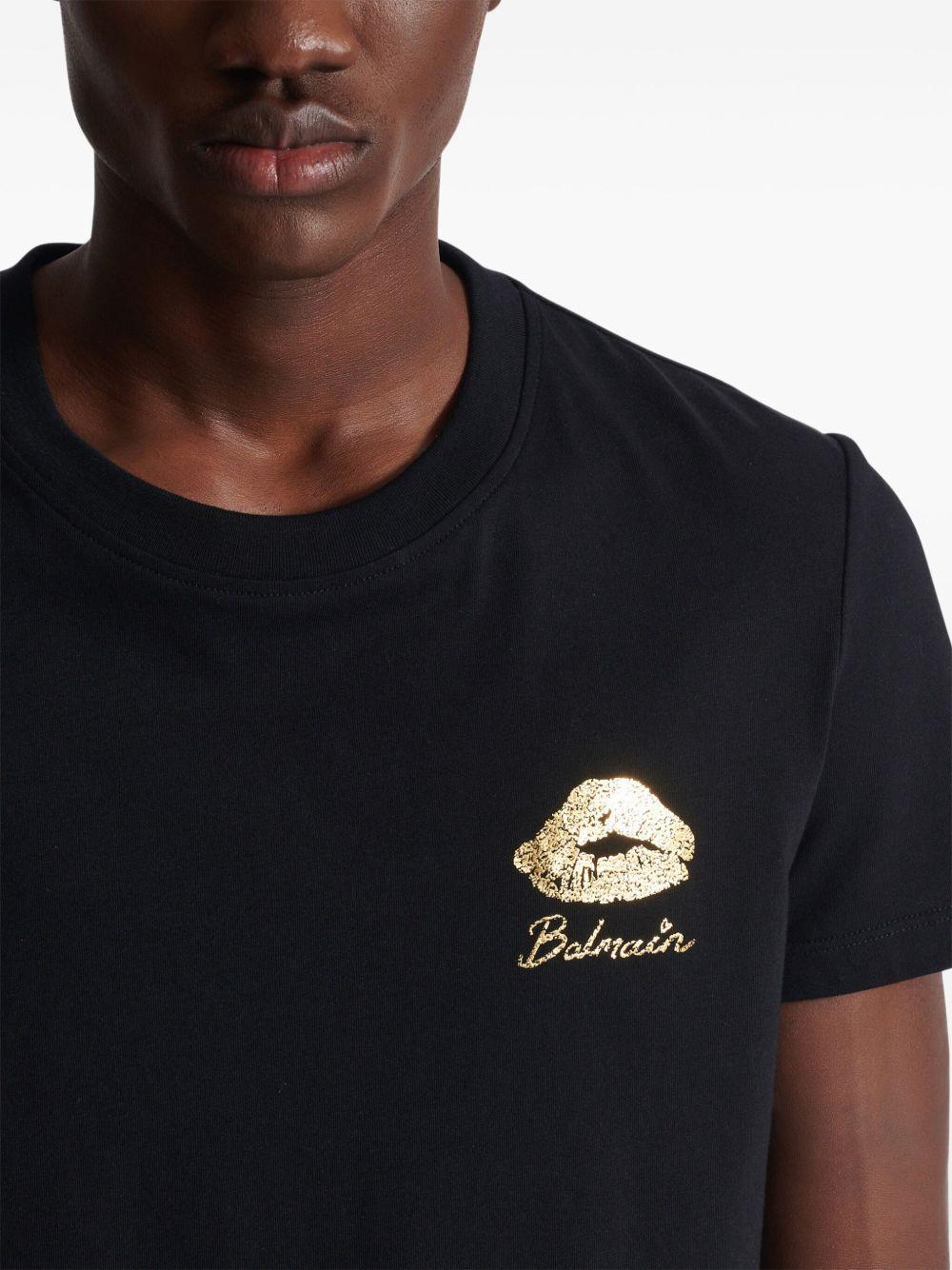 Balmain Kiss print T-shirt Product Image