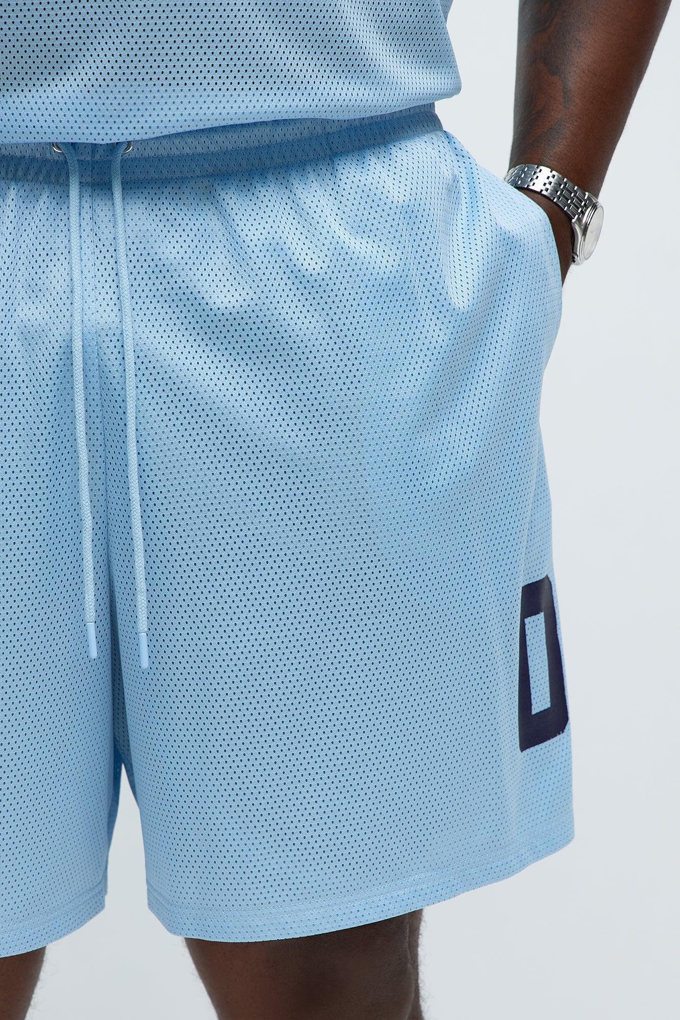 Relaxed LA To MIA Shorts - Blue Product Image