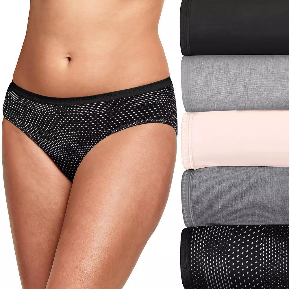 Hanes Ultimate 6-Pack Breathable Hipster Underwear 41H6CC, Womens Product Image