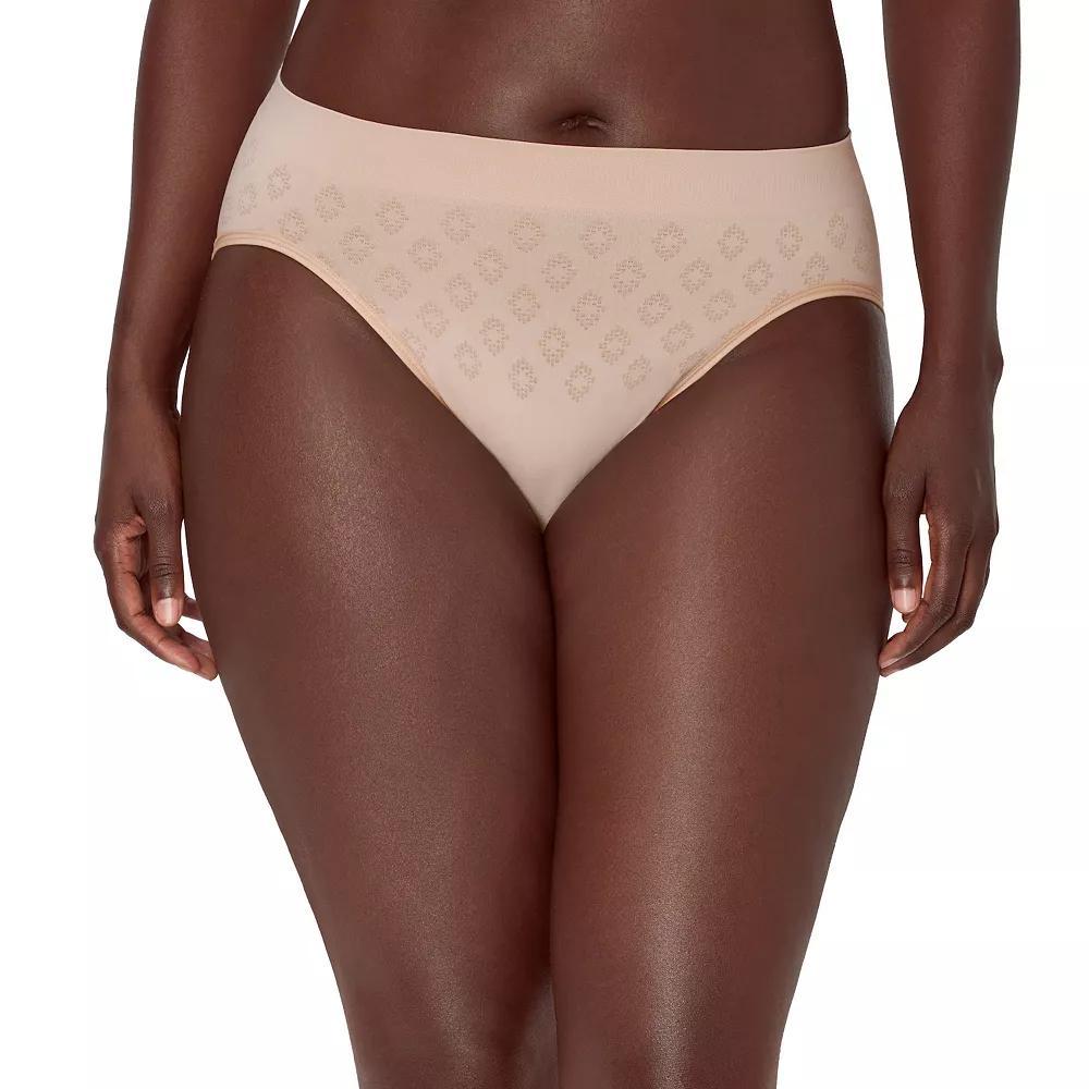 Women's Bali® Confident Light Leak & Period Protection Hi-Cut Panty DFSLH1, Size: XL, Brown Product Image