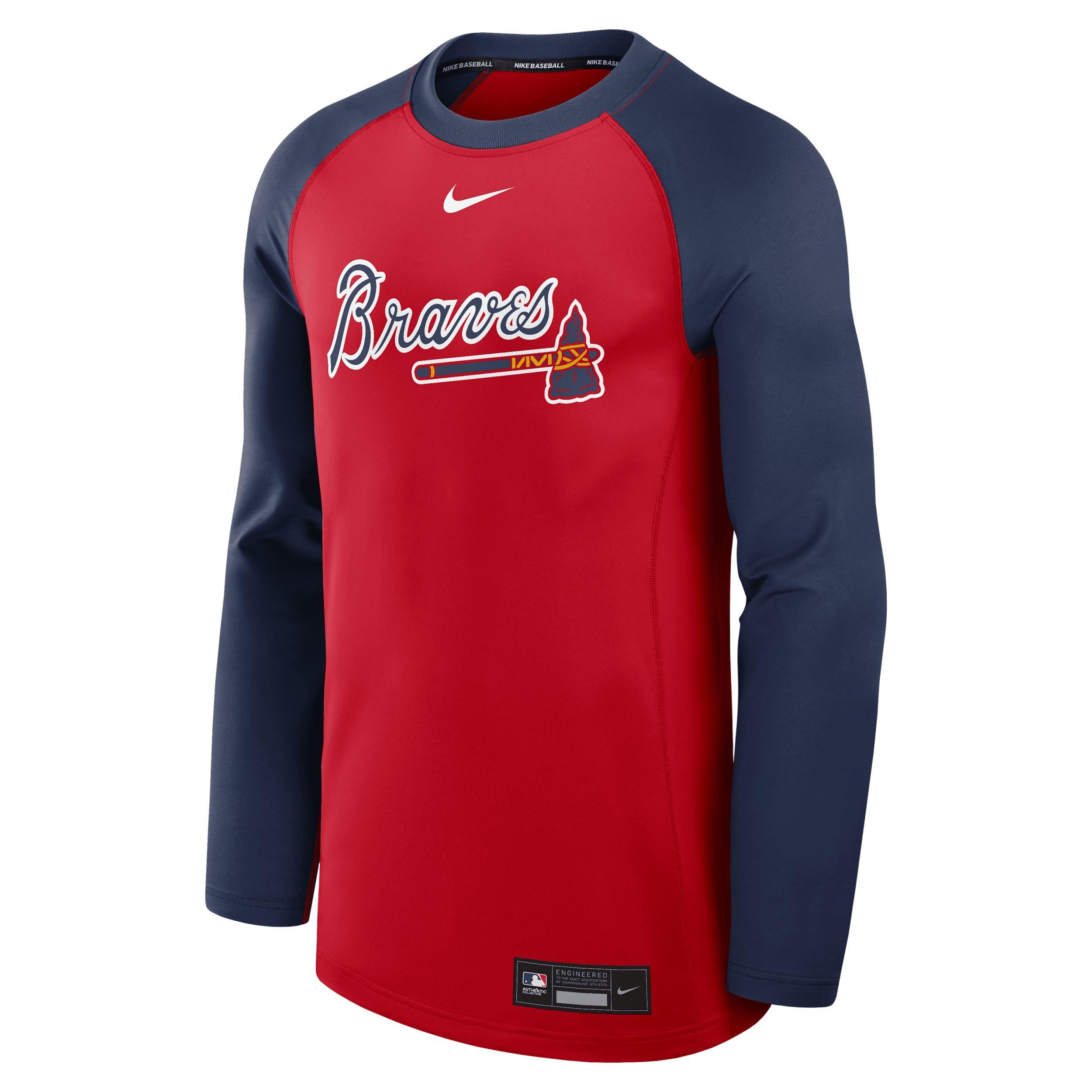 Toronto Blue Jays Authentic Collection Game Time Nike Men's Dri-FIT MLB Pullover Crew Product Image