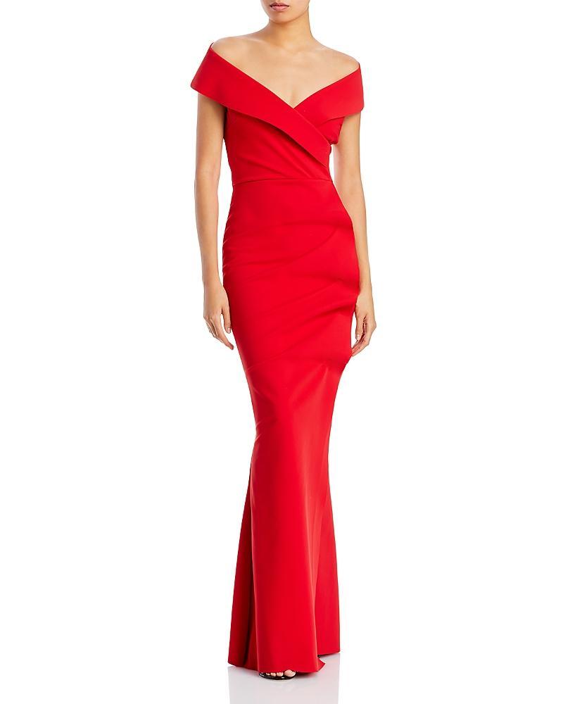 Chiara Boni La Petite Robe Off The Shoulder Maxi Dress Product Image