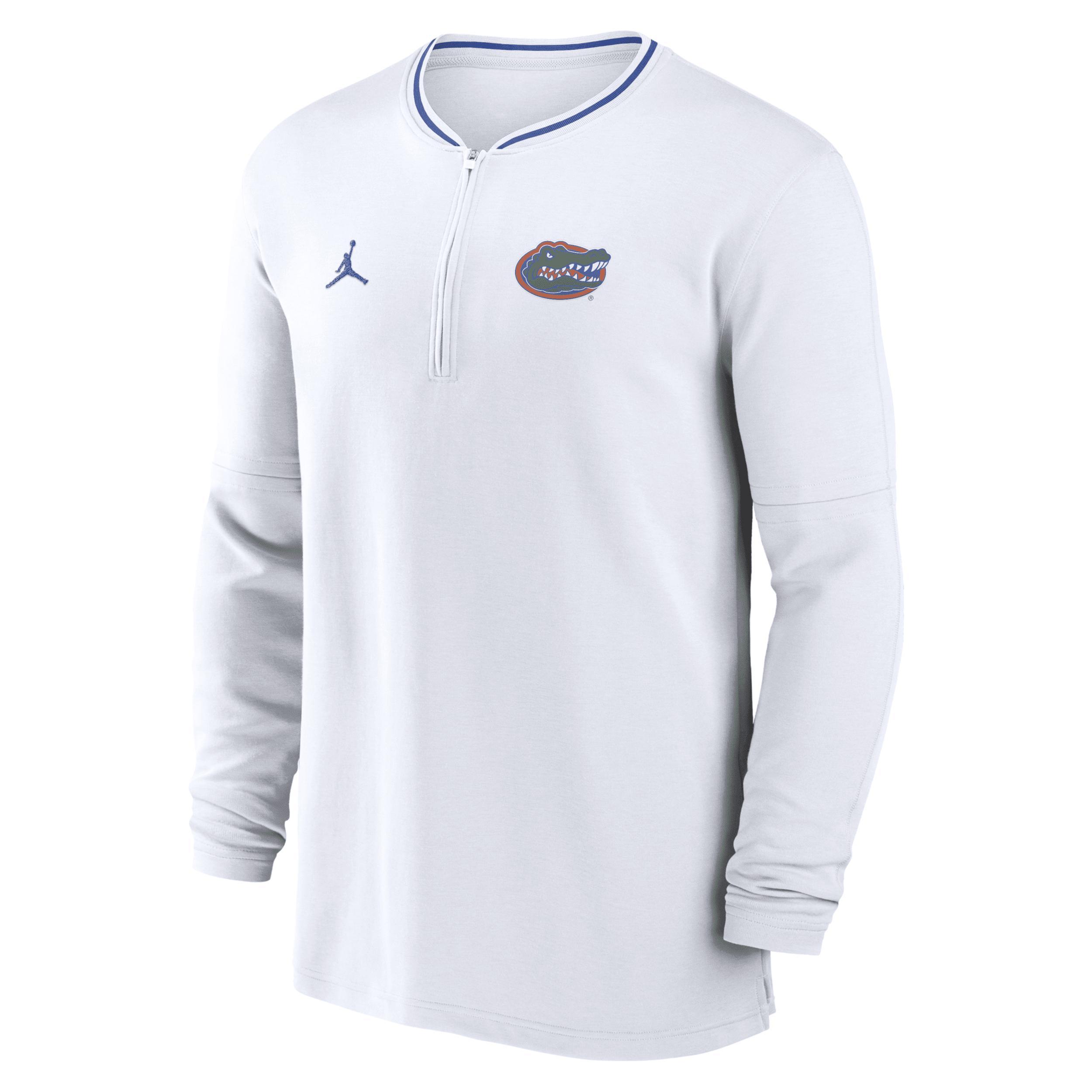 Men's Florida Gators Sideline Coach Jordan Dri-FIT College 1/2-Zip Long-Sleeve Top Product Image
