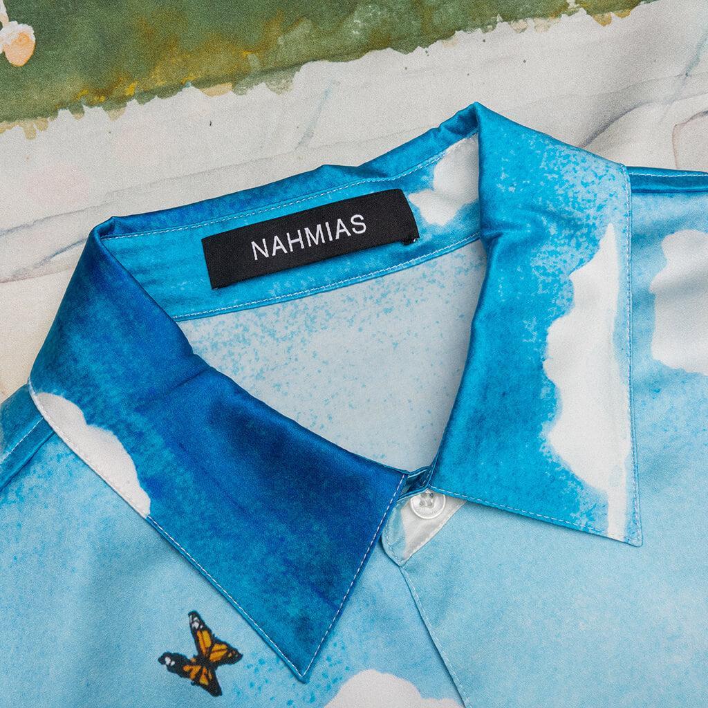 Butterfly Beach L/S Button Down - Blue Multi Male Product Image