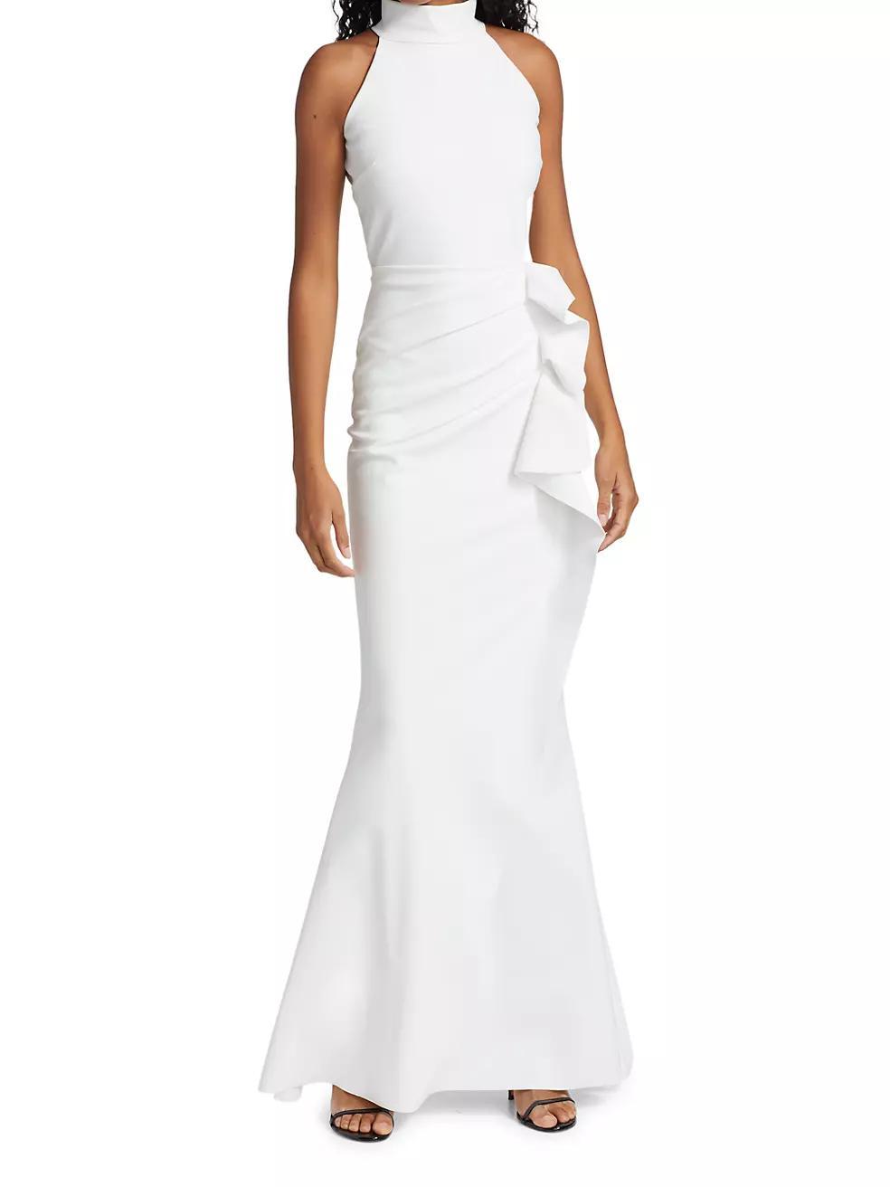 Gudrum Halter Ruffle Gown Product Image