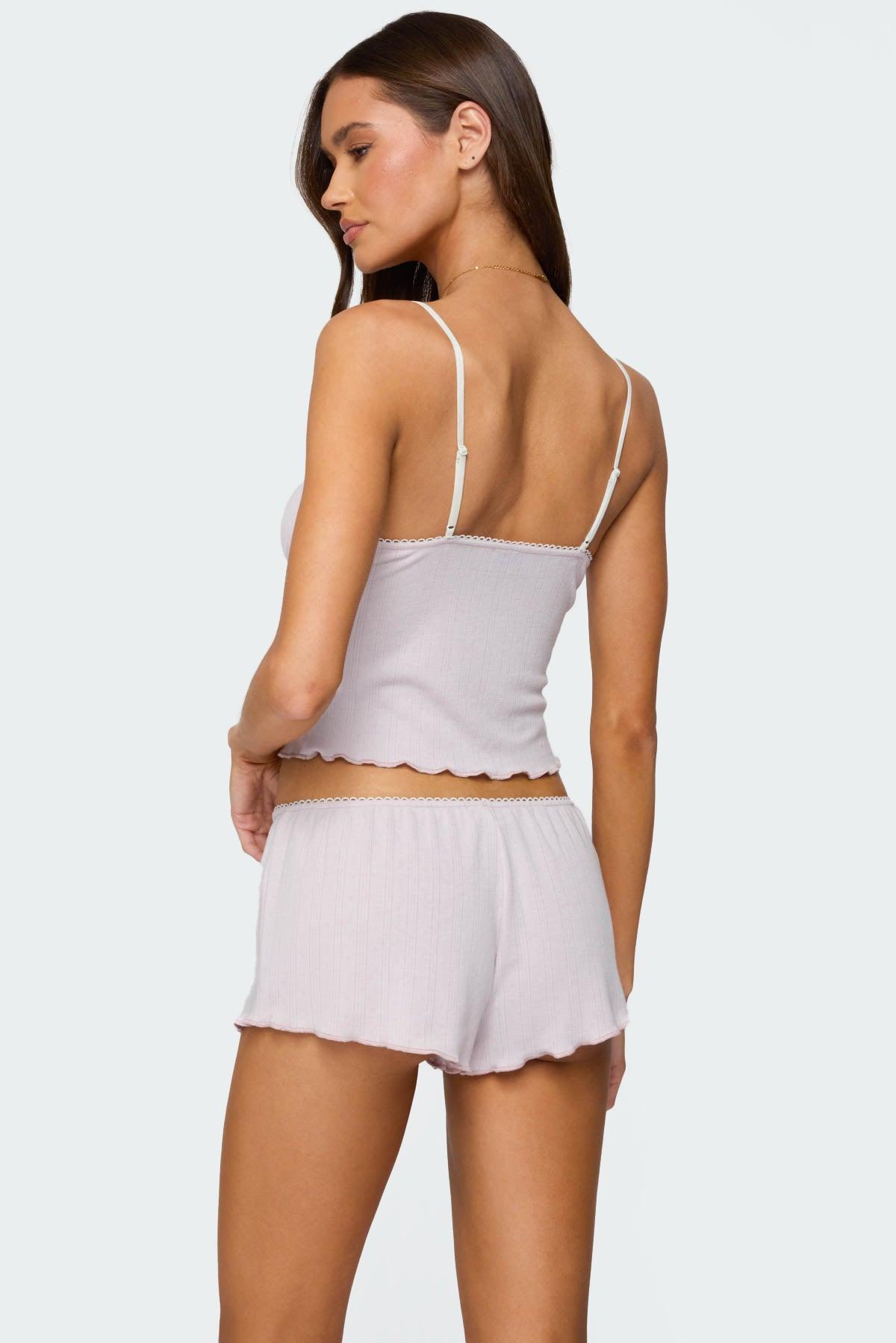 Sephi Lacey Pointelle Shorts Product Image