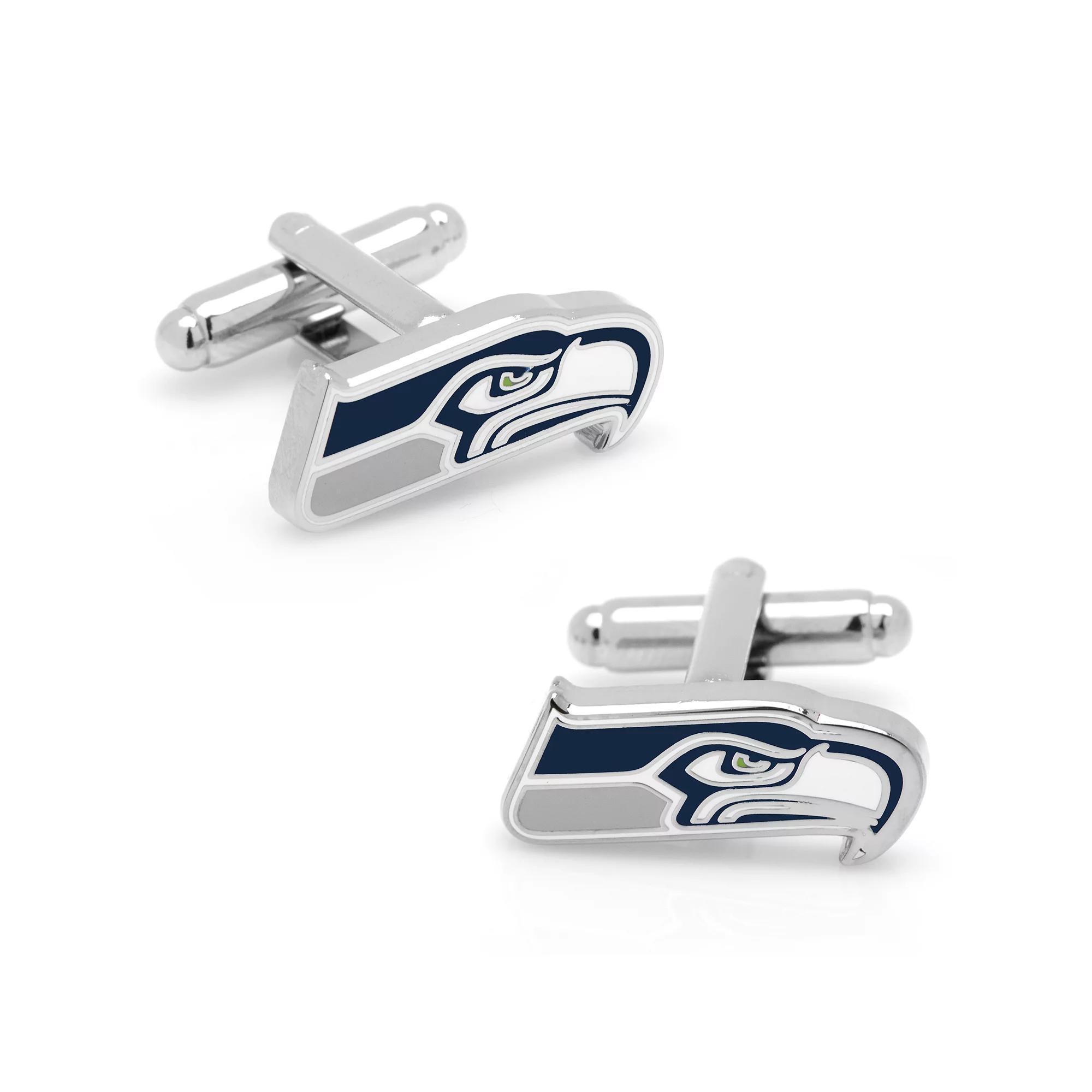 Men's Cuff Links, Inc. Seattle Seahawks Rhodium-Plated Cuff Links Product Image