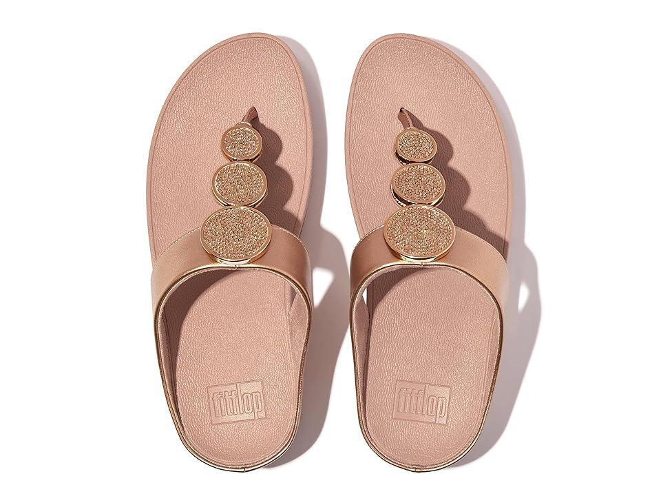 FitFlop Halo Bead-Circle Metallic Toe-Post Sandals (Rose ) Women's Sandals Product Image