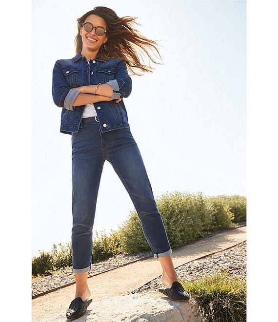 Tommy Bahama Leila Point Collar Long Sleeve Denim Jacket Product Image