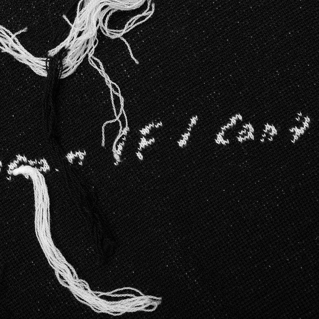 Nahmias x Kodak Black Knit Lyric Crewneck - Black Male Product Image