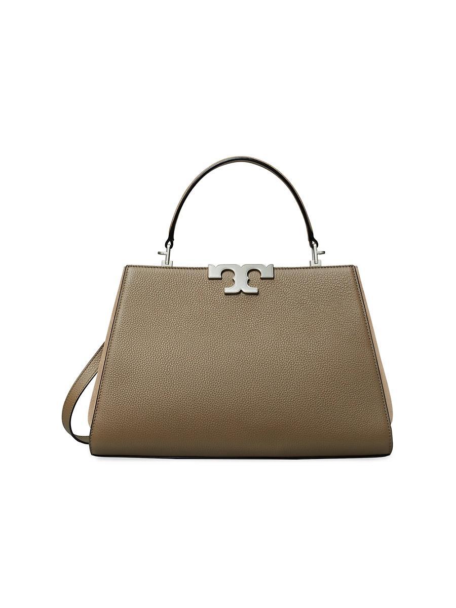 Eleanor Pebbled Leather Satchel Bag Product Image