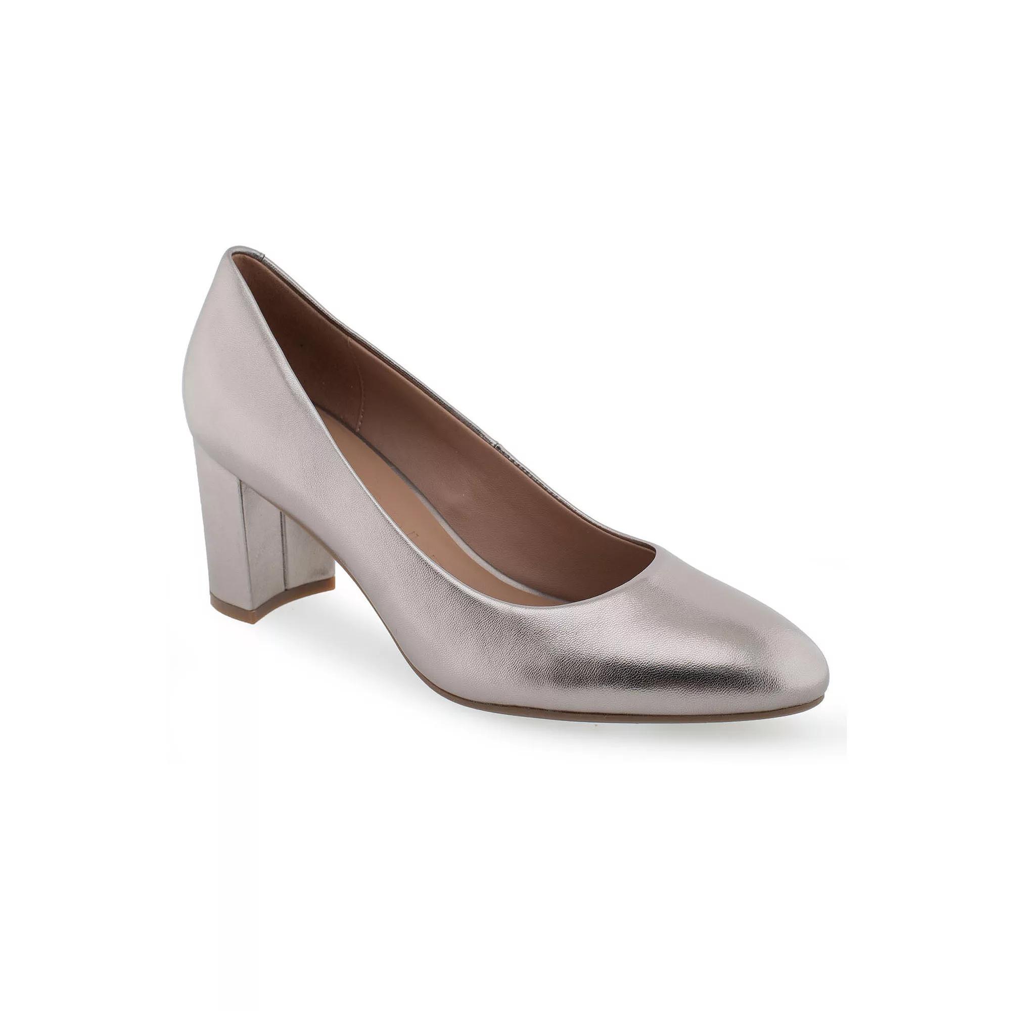 Aerosoles Betsy Womens Leather Dress Pumps Beige Product Image