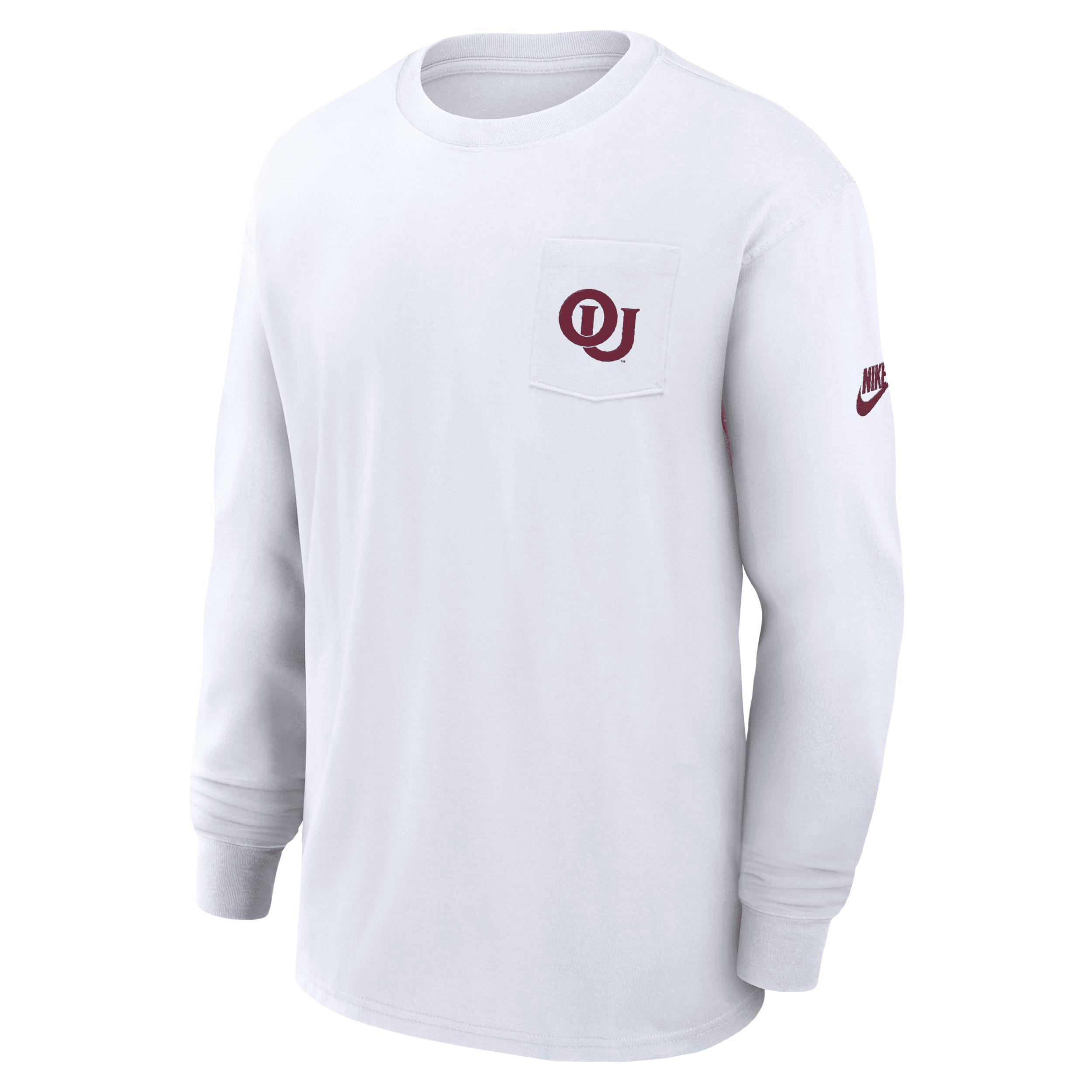 Oklahoma Sooners Legacy Max90 Pocket Nike Men's College Long-Sleeve T-Shirt Product Image