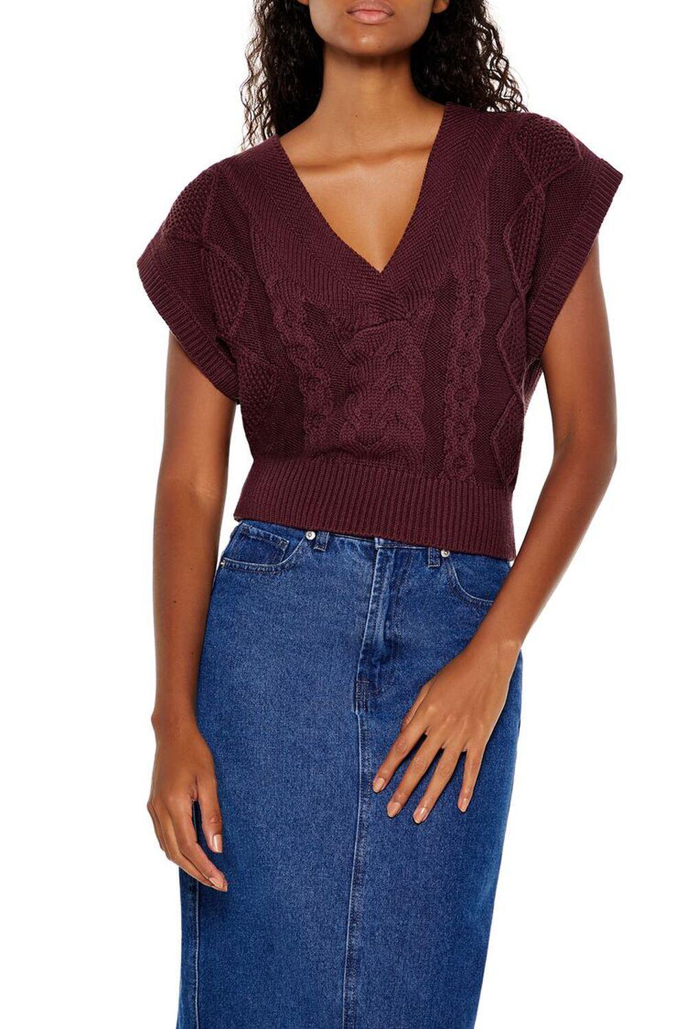 Cable Knit Sweater Vest | Forever 21 Product Image