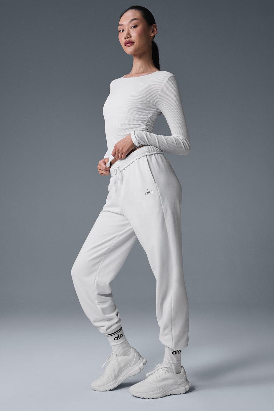Gather Long Sleeve - White Product Image