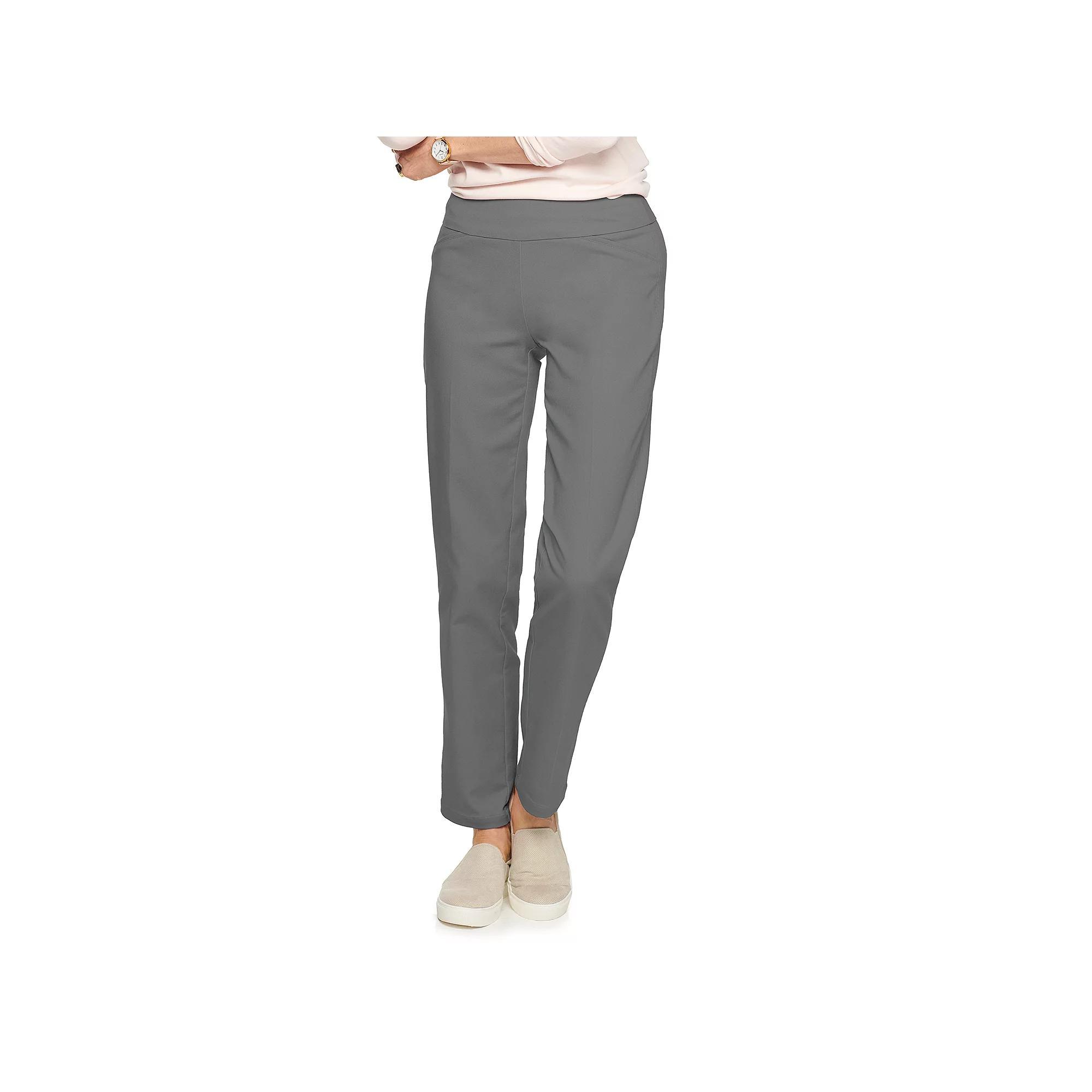 Womens Croft & Barrow Effortless Stretch Pull-On Straight-Leg Pants Product Image