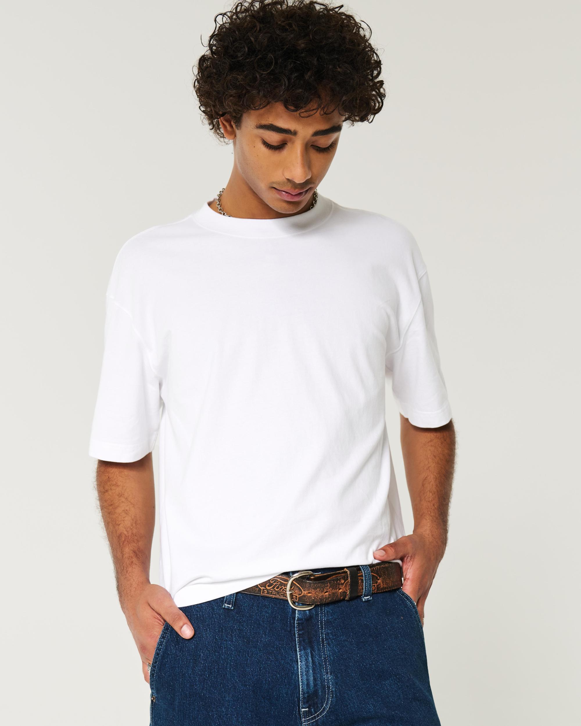 Boxy Heavyweight Crop Crew T-Shirt Product Image