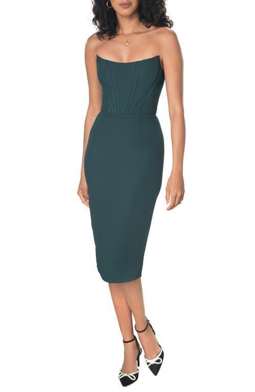 Dress the Population Cosette Corset Strapless Bodycon Dress Product Image