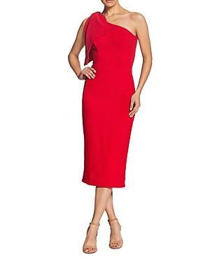 Dress the Population Tiffany One Shoulder Midi Dress Product Image