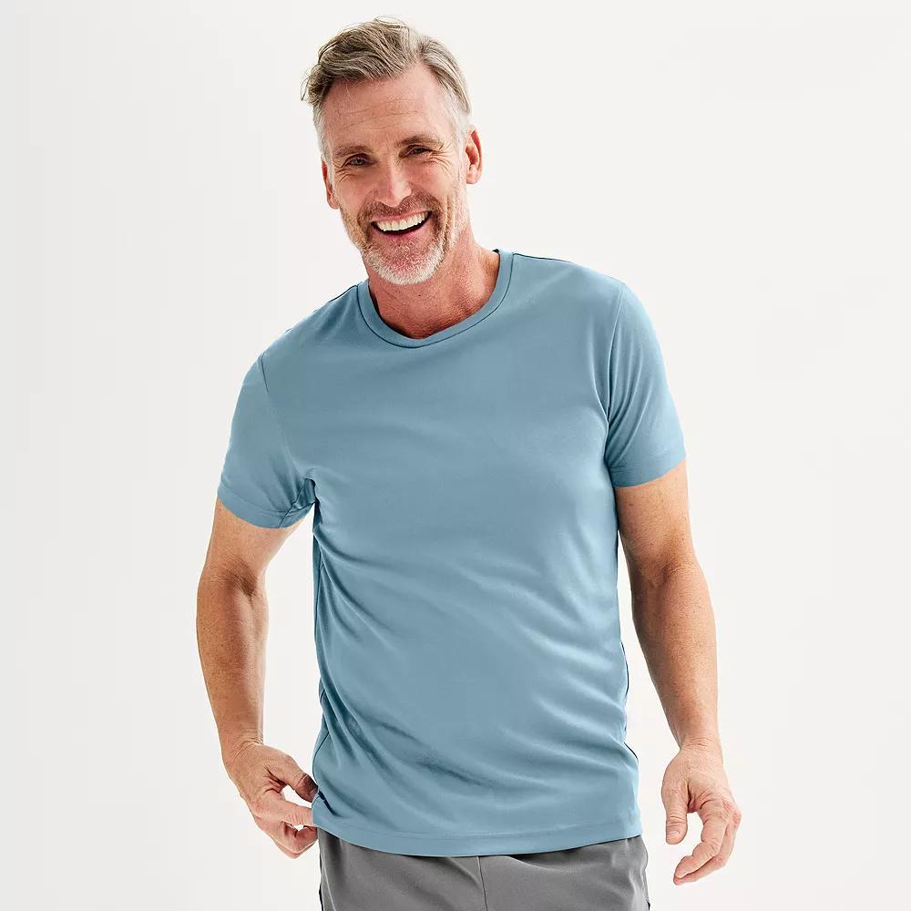Men's Tek Gear® Dry Tek Tee, Size: Large, Hawk Grey Product Image