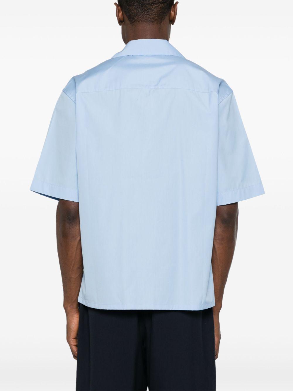 logo-print poplin shirt Product Image